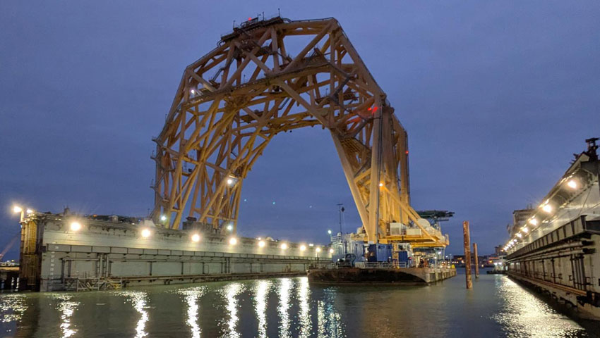 TX-10000 in Gulf Copper dry dock